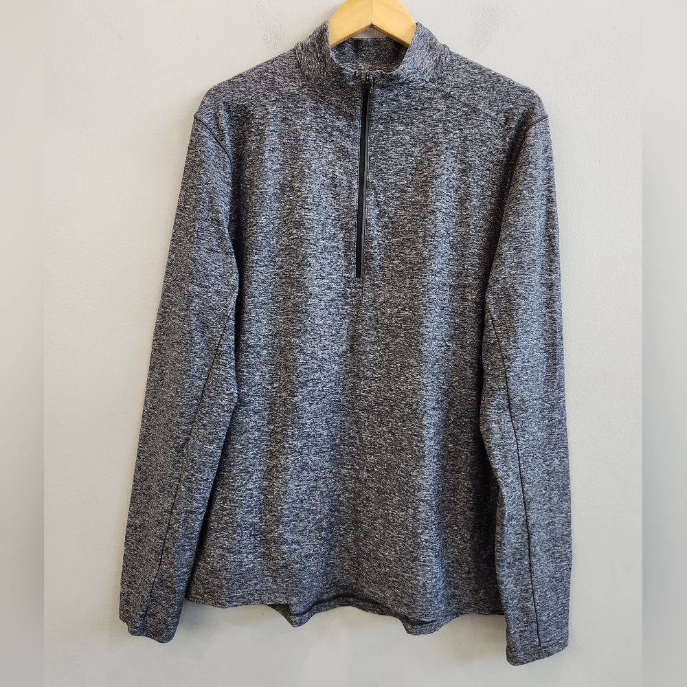Lululemon Surge Warm 1/2 Zip Pullover Sweatshirt Heather Gray Men's Size Large